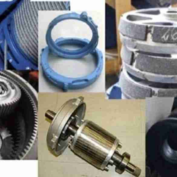 Spare parts for cranes in different brands